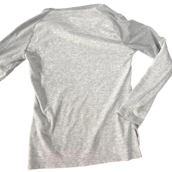 Adidas Women's T-Shirt Small Climalite Crew Neck Pullover Two-Tone Grey - Picture 2 of 8